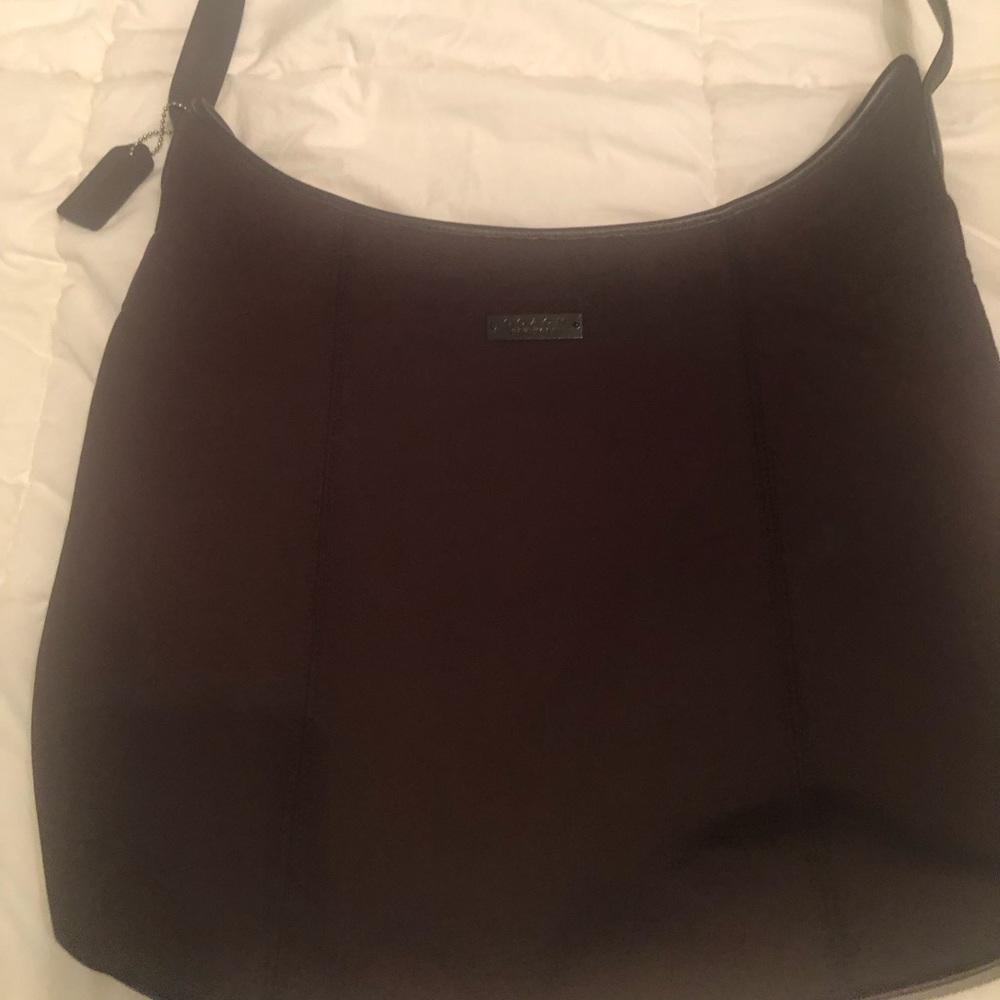 Vintage Coach microfiber bag